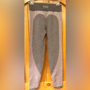 PINK Victoria's Secret Gray Heart-Panel Leggings